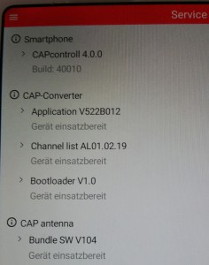 So zeigt die App die Firmware Versionen an